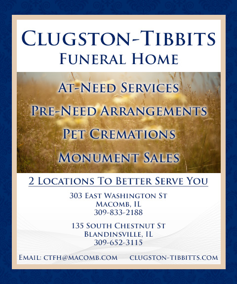 CLUGSTON TIBBETTS FUNERAL HOME, MCDONOUGH COUNTY, IL