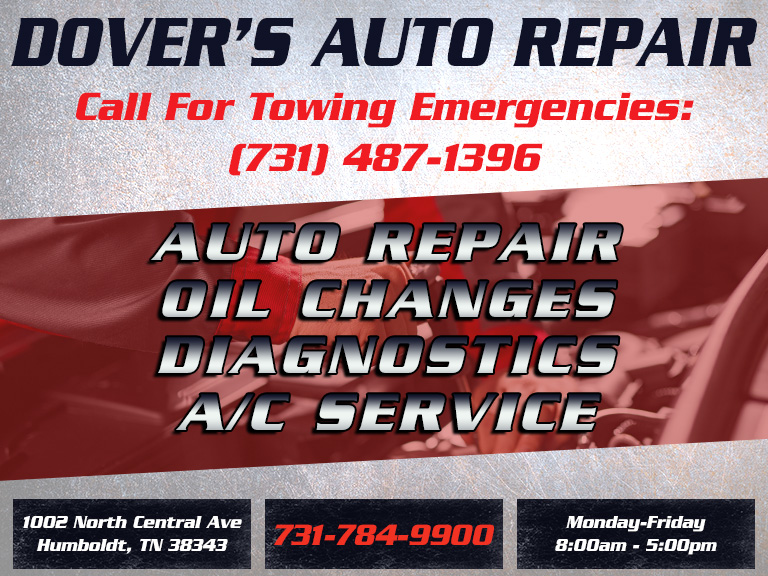 DOVER’S AUTO REPAIR & TOWING, GIBSON COUNTY, TN