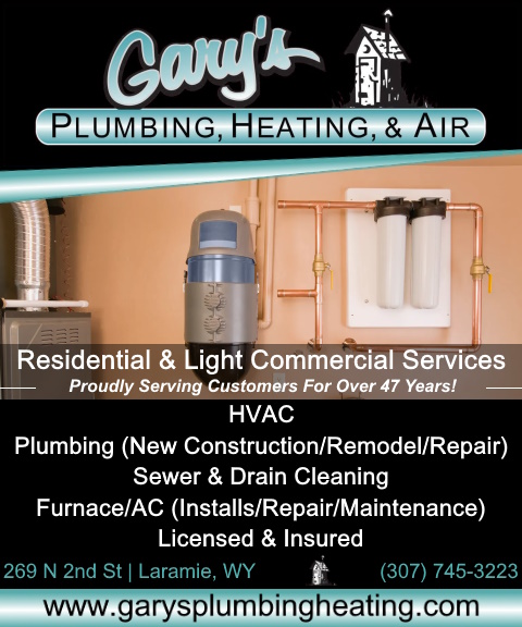 GARY’S PLUMBING, HEATING & COOLING, ALBANY COUNTY, WY