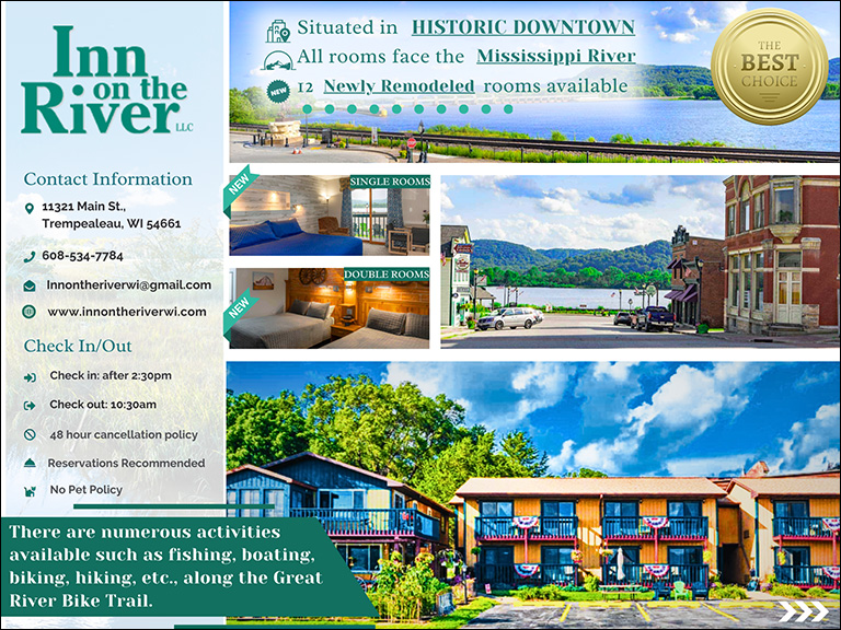 innontheriver INN ON THE RIVER, LLC, Trempealeau County, WI
