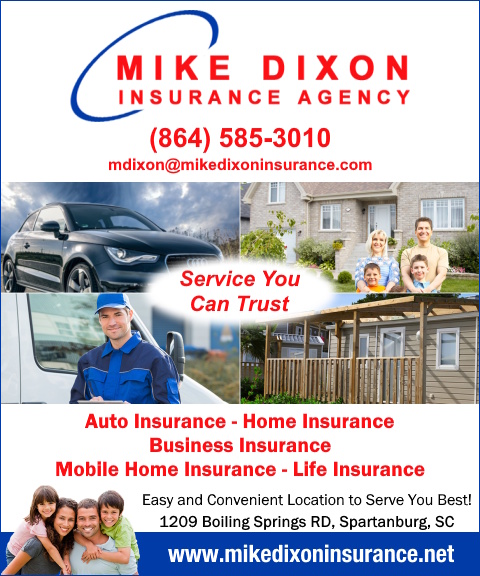 mikedixoninsurance MIKE DIXON INSURANCE, SPARTANBURG COUNTY, SC