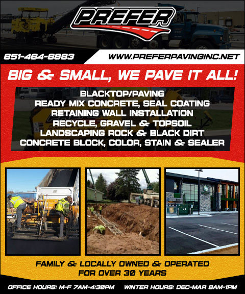 PREFER PAVING & READY MIX, CHISAGO COUNTY, MN