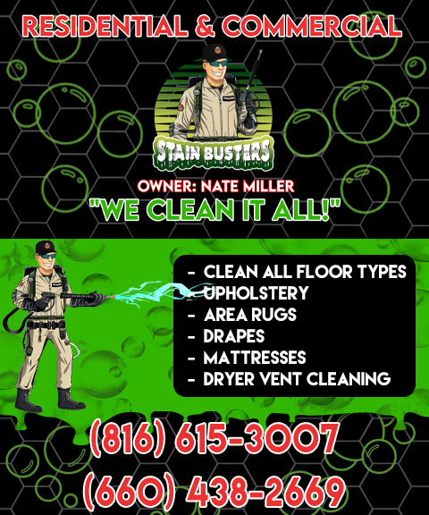 STAIN BUSTERS, PETTIS COUNTY, MO