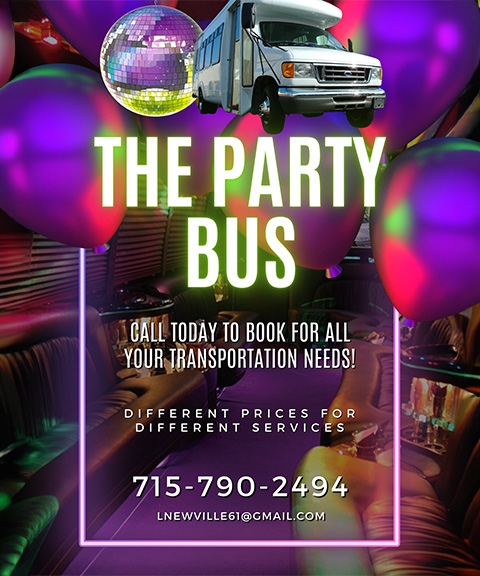 THE PARTY BUS, BARRON COUNTY. WI