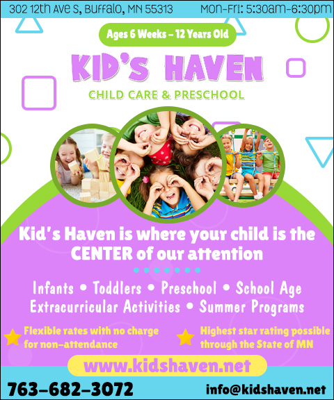 KID’S HAVEN CHILD CARE & PRESCHOOL, WRIGHT COUNTY, MN