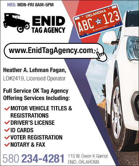 ENID TAG AGENCY, GARFIELD COUNTY, OK