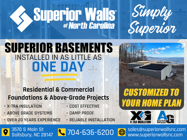 SUPERIOR WALLS SYSTEMS, ROWAN COUNTY, NC