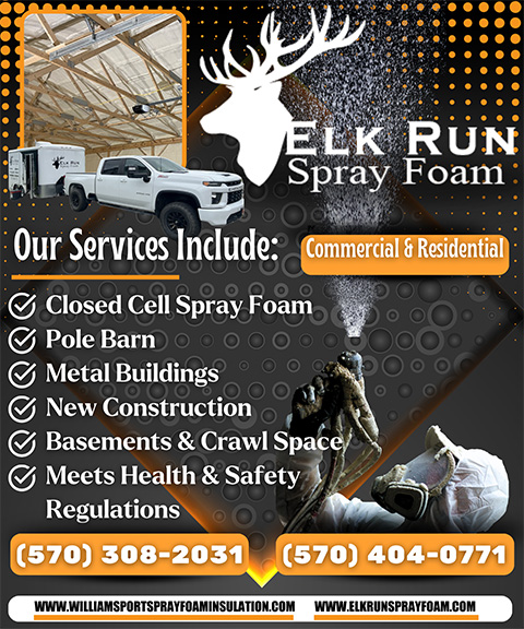 ELK RUN SPRAY FOAM, LYCOMING COUNTY, PA