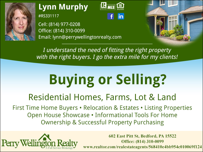 LYNN MURPHY PERRY WELLINGTON REALTY, BEDFORD COUNTY, PA
