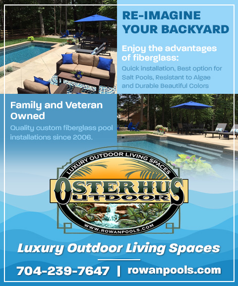 OSTERHUS OUTDOOR FIBERGLASS POOLS, ROWAN COUNTY, NC