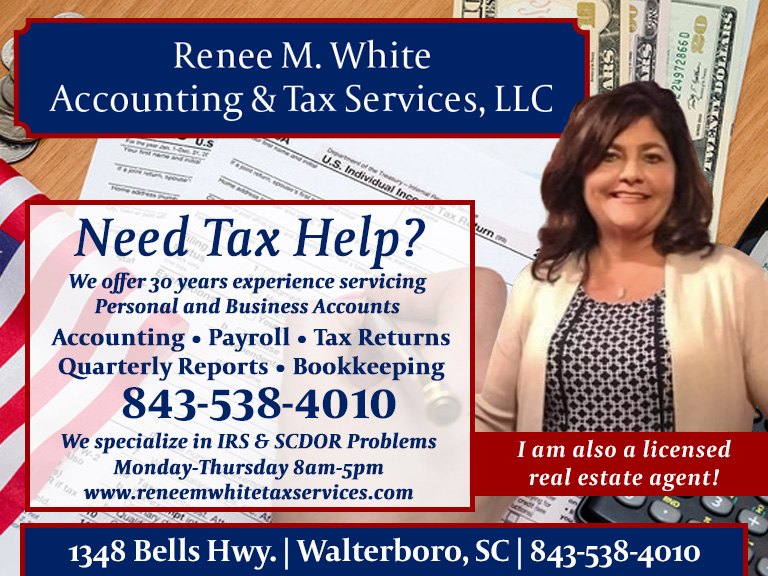 RENEE M. WHITE ACCOUNTING & TAX SERVICES, COLLETON COUNTY, SC
