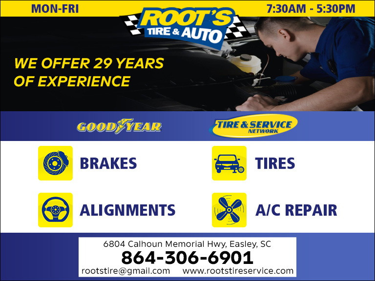 ROOT’S TIRE & AUTO, PICKENS COUNTY, SC