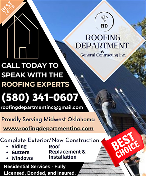 ROOFING DEPARTMENT & GENERAL CONTRACTING, PONTOTOC COUNTY, OK