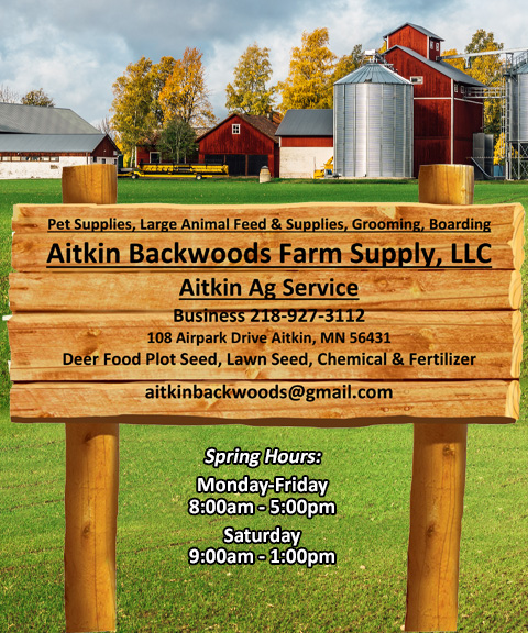 AITKIN BACKWOODS FARM SUPPLY, AITKIN COUNTY, MN