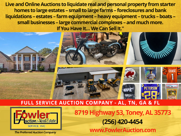 FOWLER AUCTION & REAL ESTATE, Madison County, AL