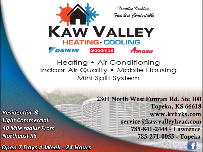 KAW VALLEY HEATING & COOLING, SHAWNEE COUNTY, KS