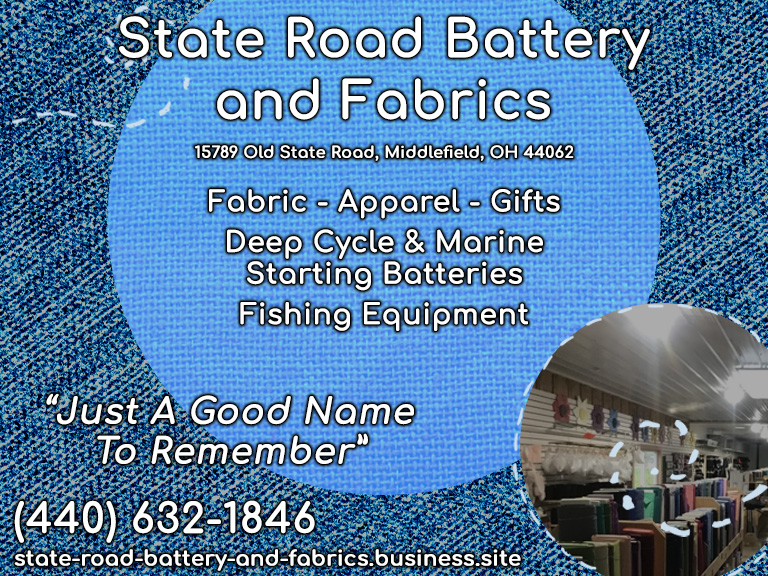 STATE ROAD BATTERY AND FABRICS, GEAUGA COUNTY, OH