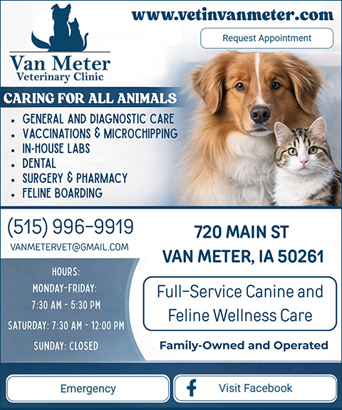 VAN METER VETERINARY CLINIC, DALLAS COUNTY, IA