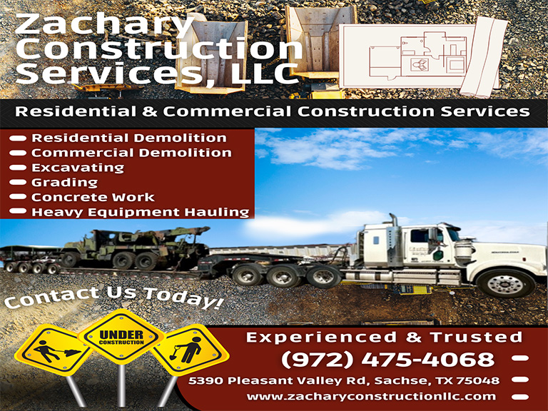 ZACHARY CONSTRUCTION SERVICES, COLLIN COUNTY, TX