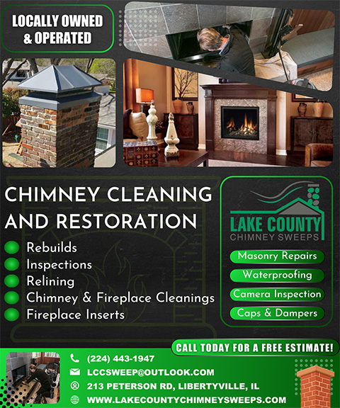 LAKE COUNTY CHIMNEY SWEEPS, LAKE COUNTY, IL