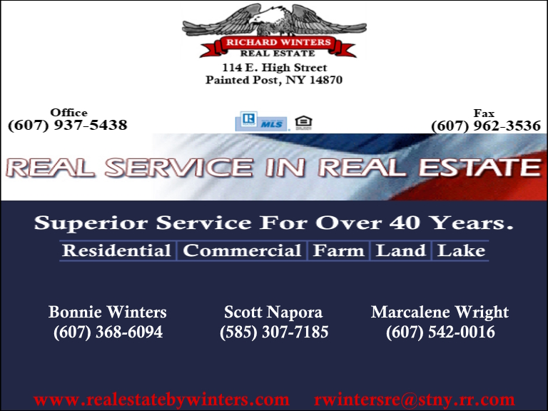 RICHARD WINTERS REAL ESTATE, STEUBEN COUNTY, NY