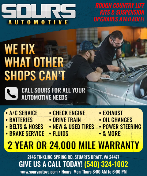 SOURS AUTOMOTIVE, Augusta COUNTY, VA