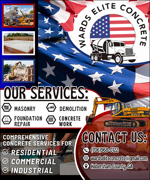 WARDS ELITE CONCRETE, HABERSHAM COUNTY, GA