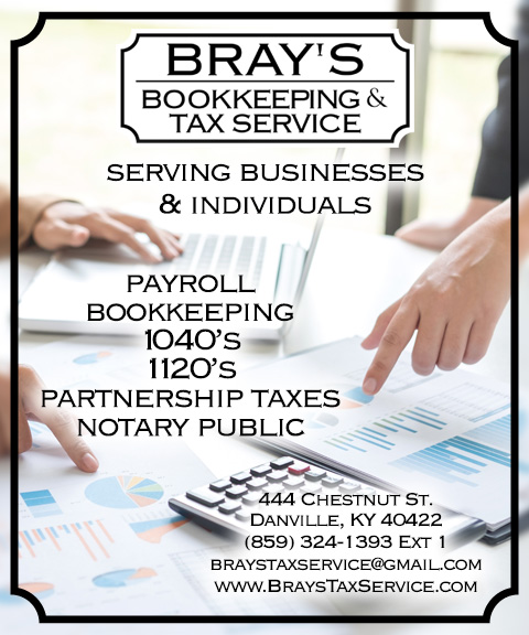 BRAY’S BOOKKEEPING & TAX SERVICE, BOYLE COUNTY, KY