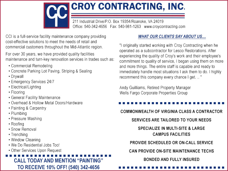 croycontractinginc CROY CONTRACTING, ROANOKE COUNTY, VA