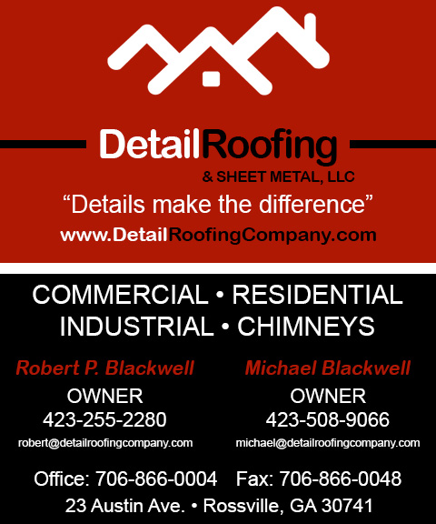 DETAIL ROOFING COMPANY, WALKER COUNTY, GA