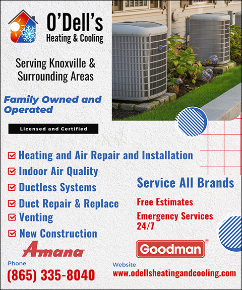 O’DELLS HEATING & COOLING, KNOX COUNTY, TN