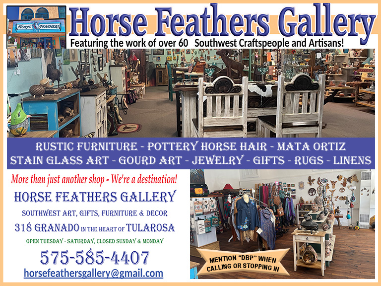 horsefeathersgallery3 HORSE FEATHERS GALLERY, OTERO COUNTY, NM