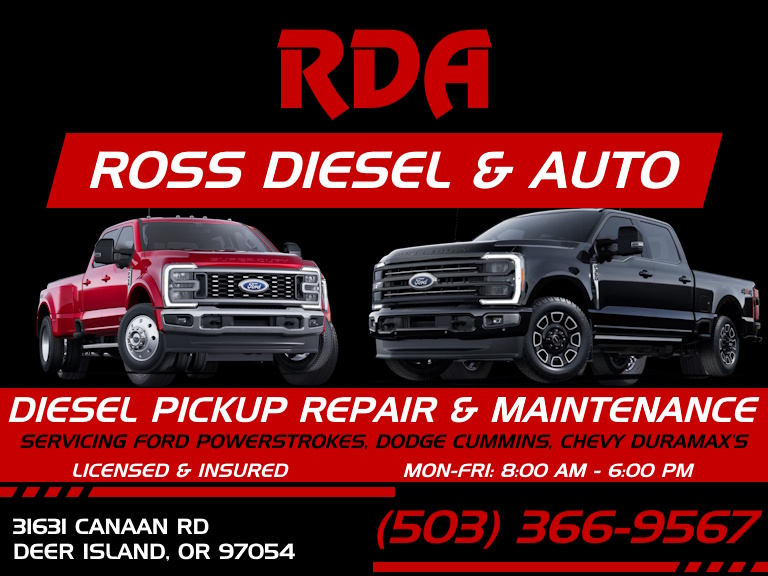 rdaautorepair ROSS DIESEL & AUTO REPAIR, COLUMBIA COUNTY, OR