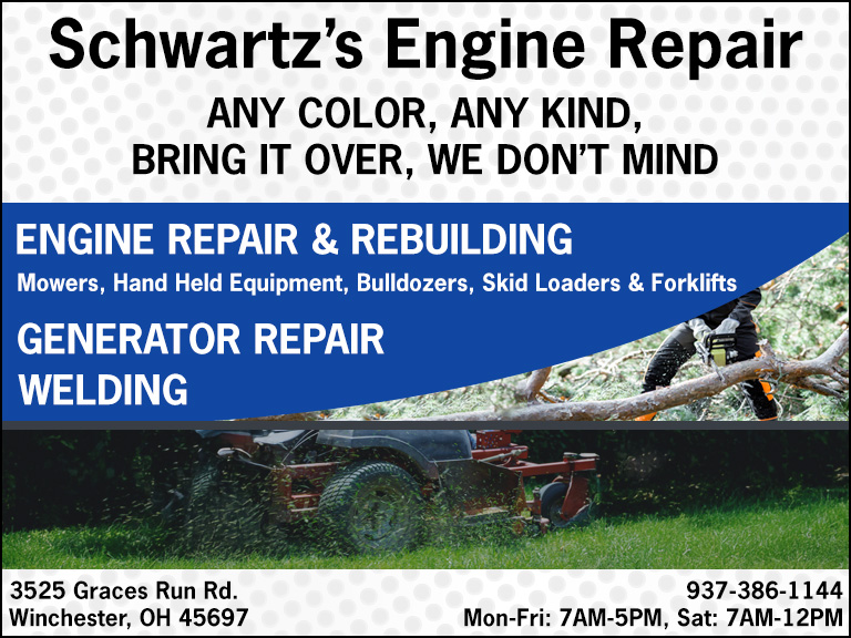 SCHWARTZ ENGINE REPAIR, ADAMS COUNTY, OH