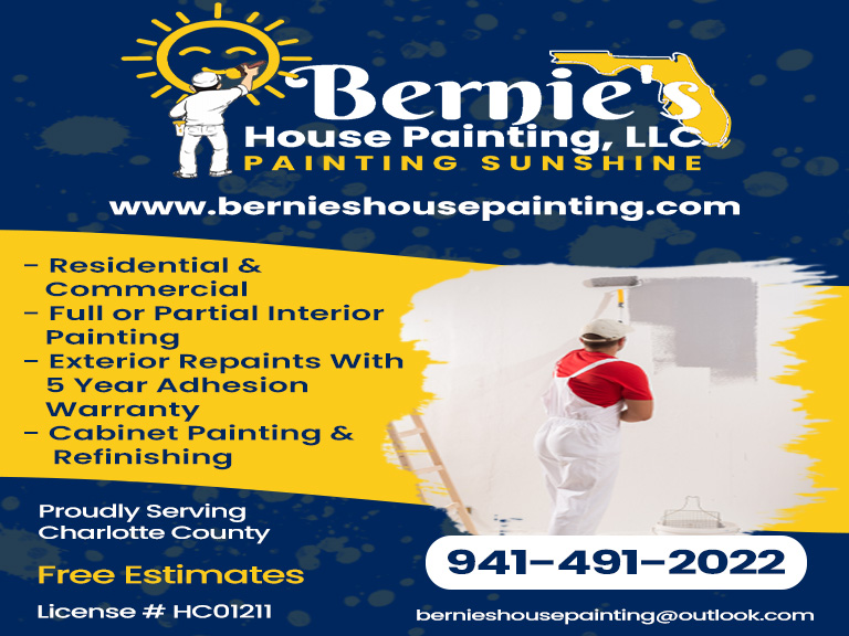 bernieshousepainting BERNIE’S HOUSE PAINTING, SARASOTA COUNTY, FL