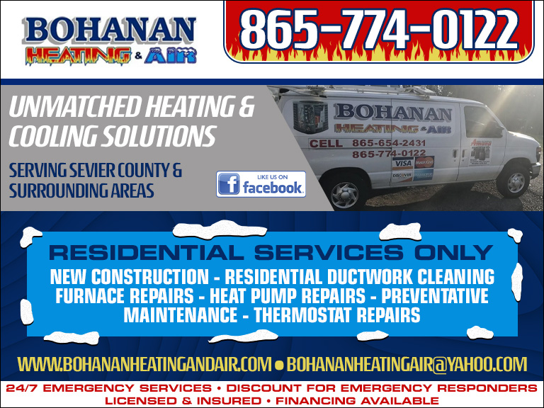 BOHANAN HEATING & AIR, SEVIER COUNTY, TN