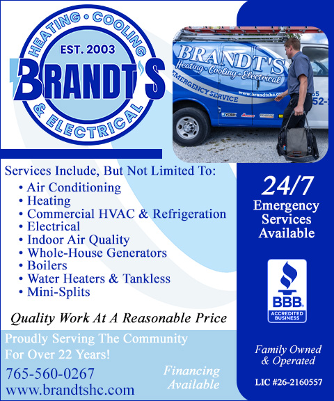 BRANDT’S HEATING & COOLING, HOWARD COUNTY, IN