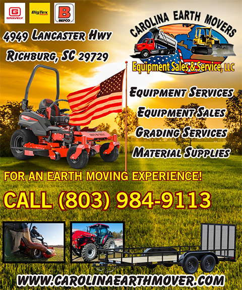 CAROLINA EARTH MOVERS EQUIPMENT SALES, CHESTER COUNTY, SC