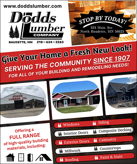 DODDS LUMBER COMPANY, LAKE OF THE WOODS COUNTY, MN