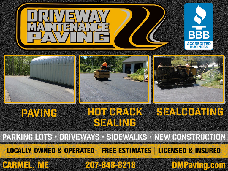 DRIVEWAY MAINTENANCE PAVING, PENOBSCOT COUNTY, ME
