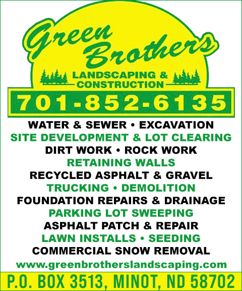 GREEN BROTHERS LANDSCAPING & CONSTRUCTION, WARD COUNTY, ND