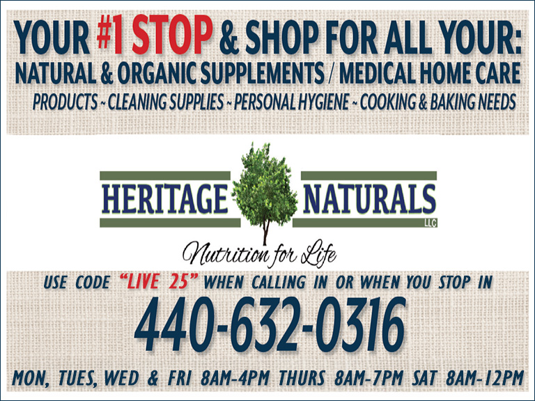 HERITAGE NATURALS, GEAUGA COUNTY, OH