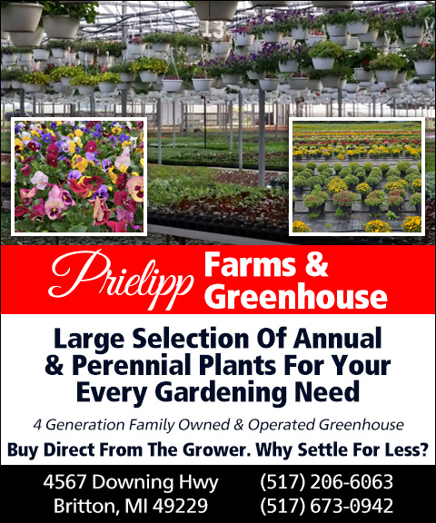 PRIELIPP FARMS AND GREENHOUSE, LENAWEE COUNTY, MI