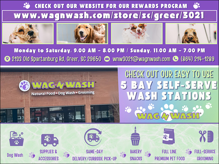 WAG N WASH, GREENVILLE COUNTY, SC