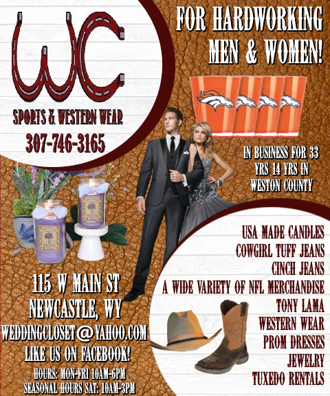WC SPORTS AND WESTERN WEAR, WESTON COUNTY, WY