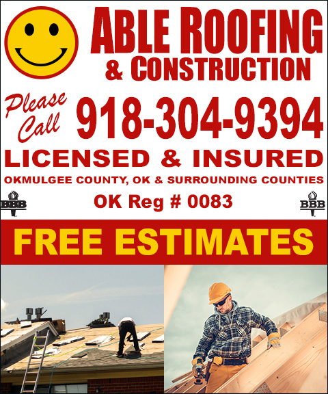 ABLE ROOFING & CONSTRUCTION, OKMULGEE COUNTY, OK