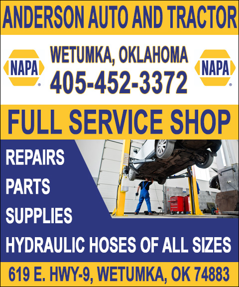 ANDERSON AUTO AND TRACTOR SUPPLY, HUGHES COUNTY, OK