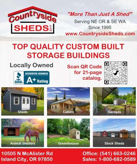 countrysidesheds2 COUNTRYSIDE SHEDS, UNION COUNTY, OR