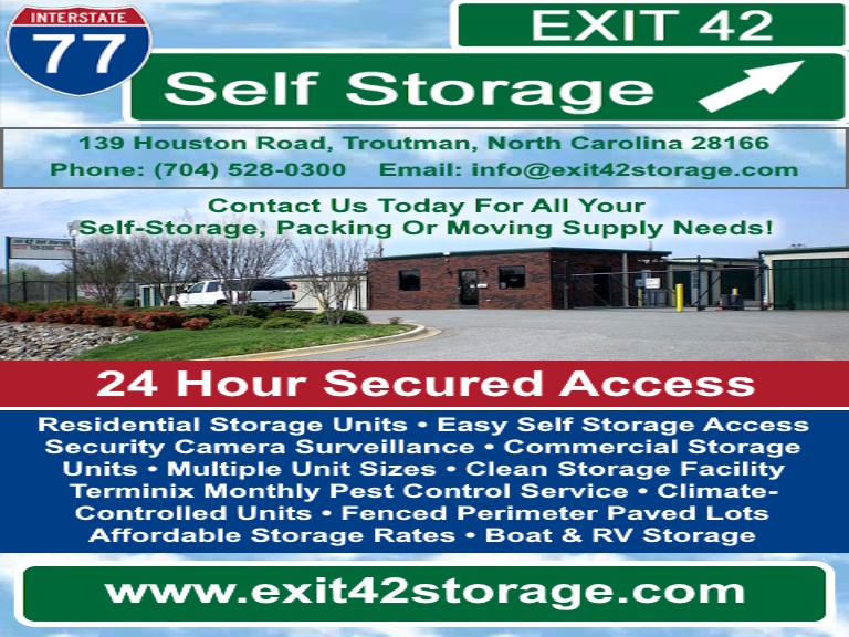 exitfortytwoselfstorage EXIT 42 SELF STORAGE, IREDELL COUNTY, NC