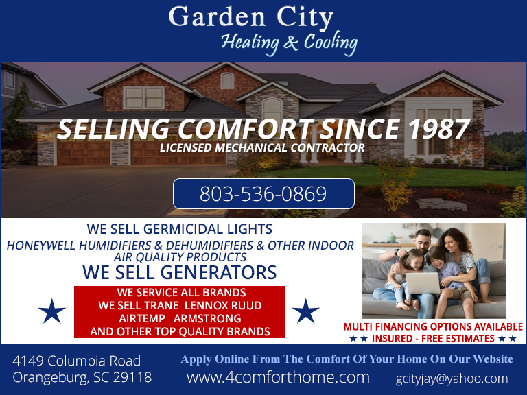 GARDEN CITY HEATING & COOLING ORANGEBURG COUNTY, SC
